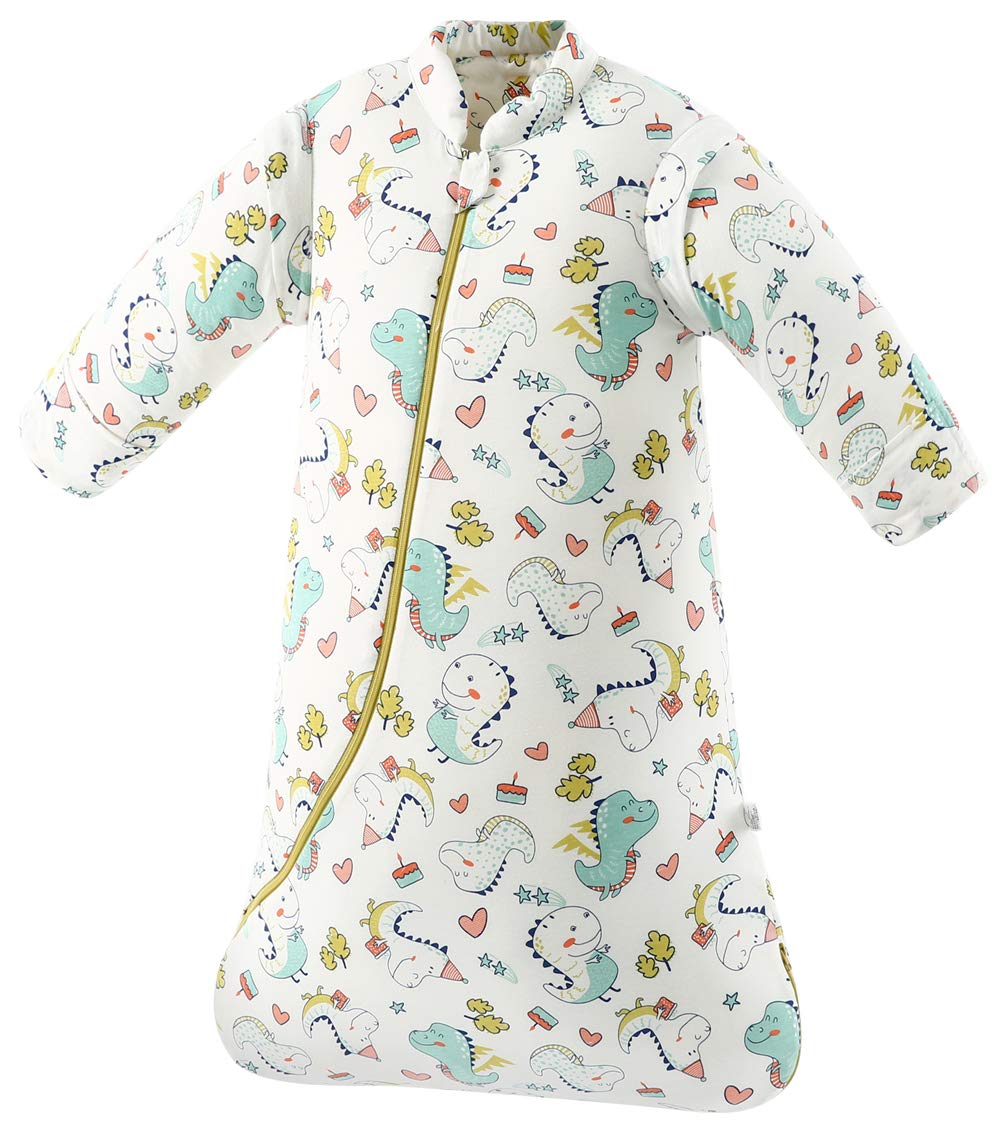 Chilsuessy Baby Sleeping Bag Winter, Removable Sleeves, Warm Lined 3.5 Tog Winter Sleeping Bags, Boys/Girls Sleeping Bag for Toddlers from 6 Months to 6 Years