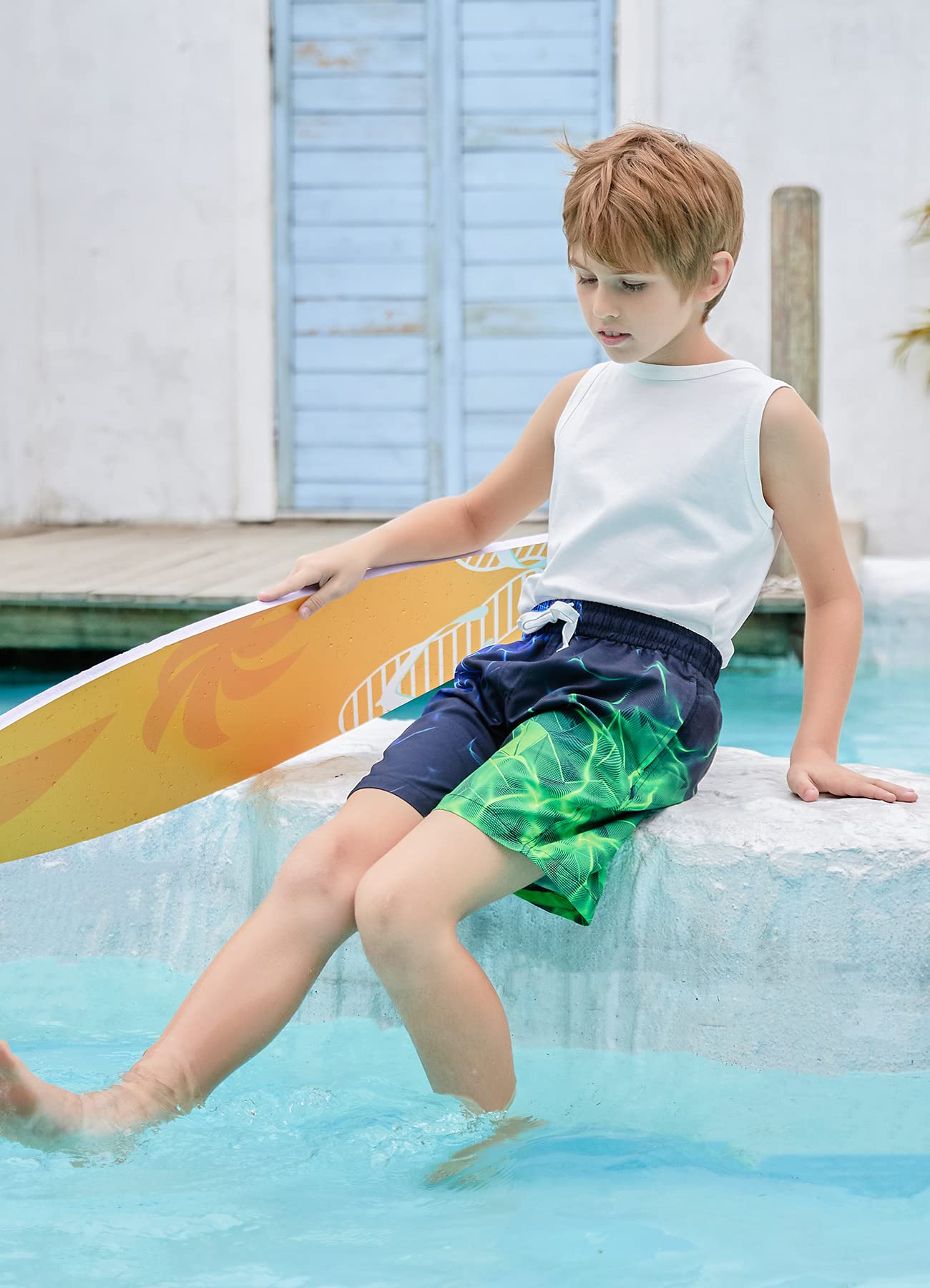 Fanient Badehose für Jungen lustige 3D Gedruckt Grafik Schnelltrocknend Beachwear Sport Laufen Badebekleidung Boardshorts