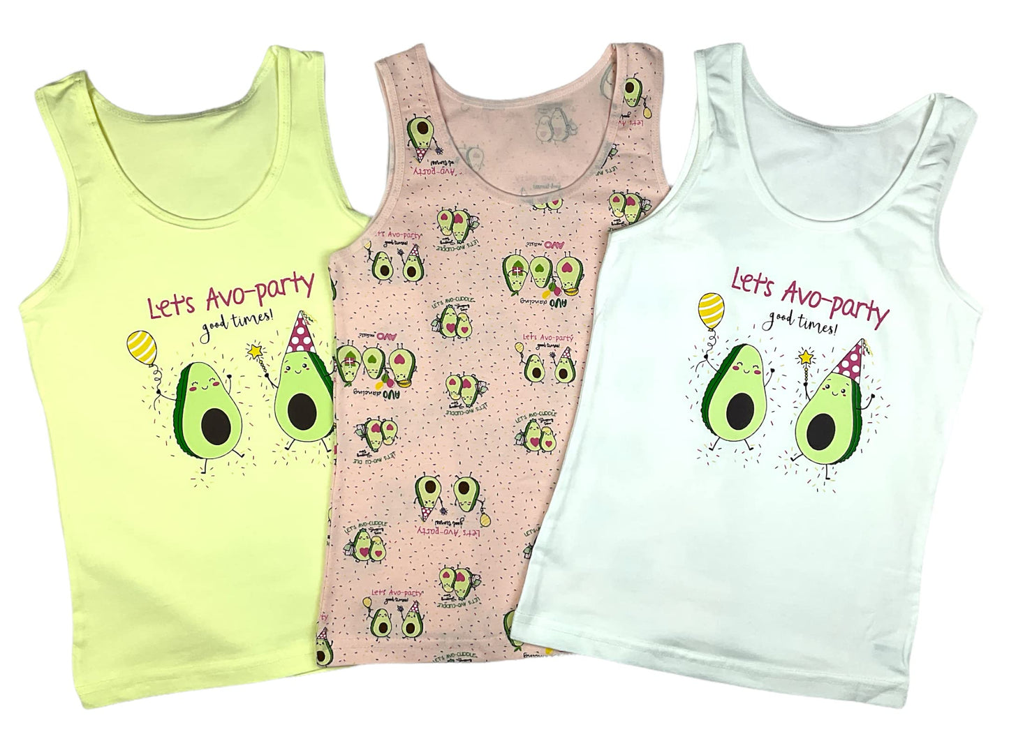 LOREZA ® 5 girls' cotton undershirts tank tops - sizes 92-170