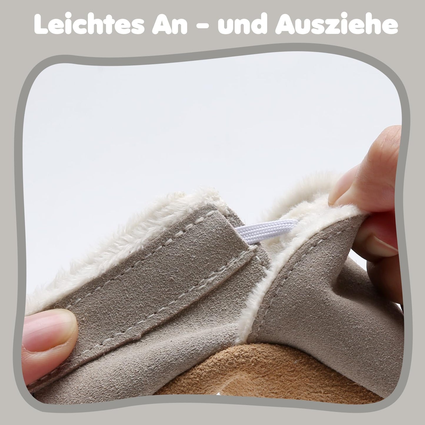 IceUnicorn Baby's Crawling Shoes, Winter First Walking Shoes, Baby Lined Leather Shoes, Soft Leather, Suede Soles, Leather Slippers