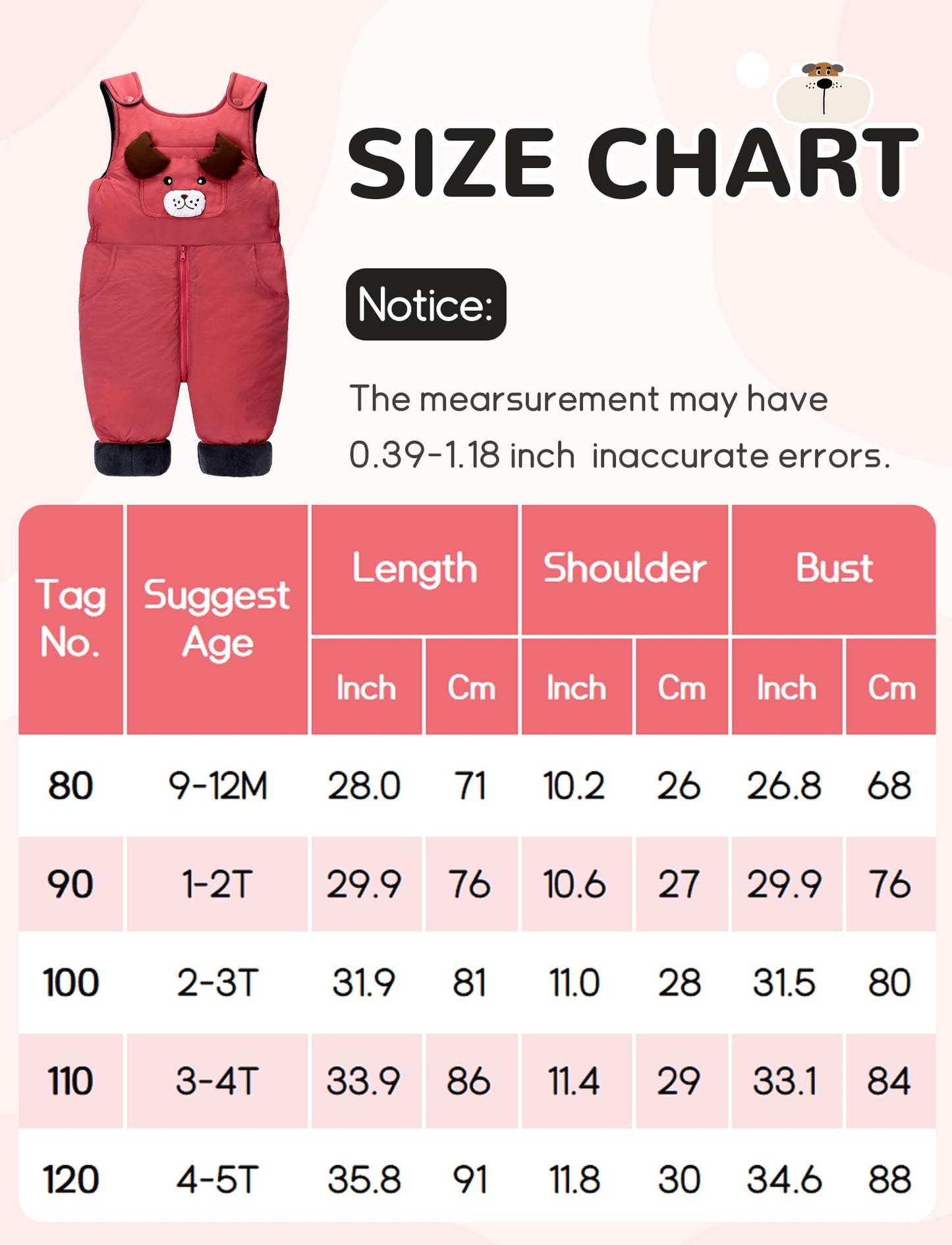 FEOYA Baby snowsuit winter stitch girls winter jacket fleece cute. Children's clothing sleeveless fashion boys romper lined round neck collar warm with zip black 9 months - 4 years
