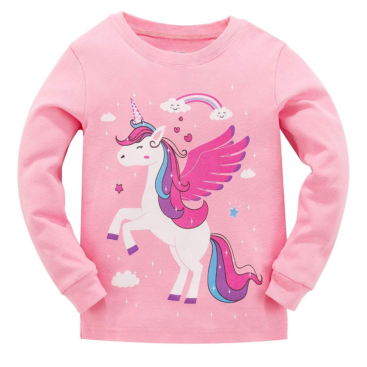 Garsumiss Mädchen Schlafanzug Giraffe Baumwolle Kinder Langarm Pyjama 98 104 110 116 122 128 134 140 146