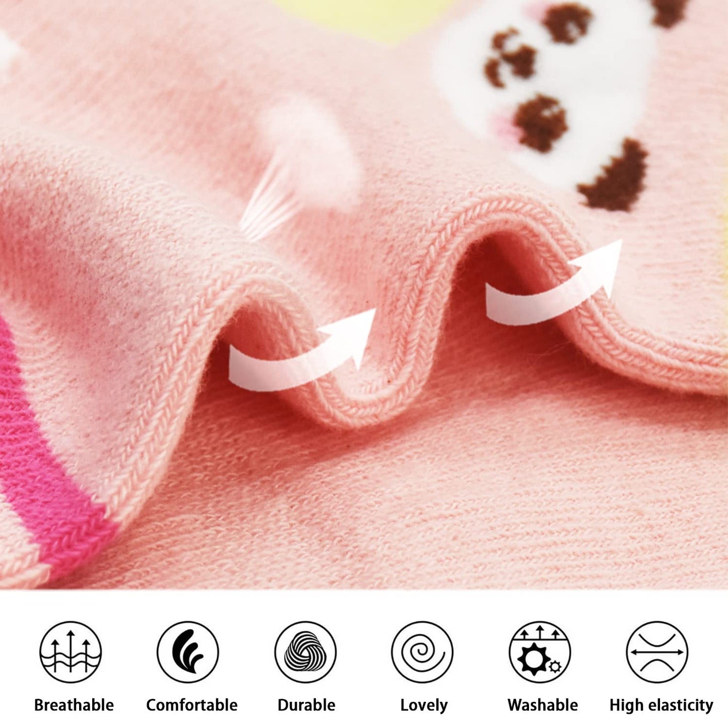 GRPSKCOS Stoppersocken Kinder 12 Paar ABS Socken Rutschfeste Socken Kleinkind Antirutschsocken für 1-7 Jahre Jungen Mädchen