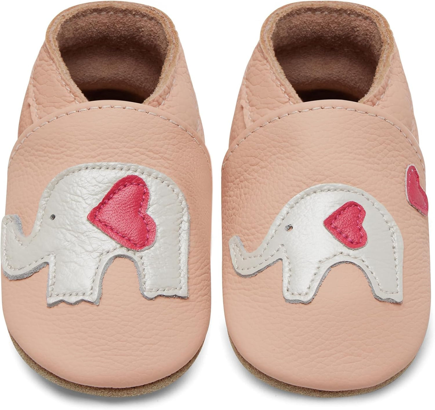 IceUnicorn Babyschuhe Krabbelschuhe aus weichem Leder für Jungen und Mädchen – Rutschfeste Lauflernschuhe für Kleinkinder