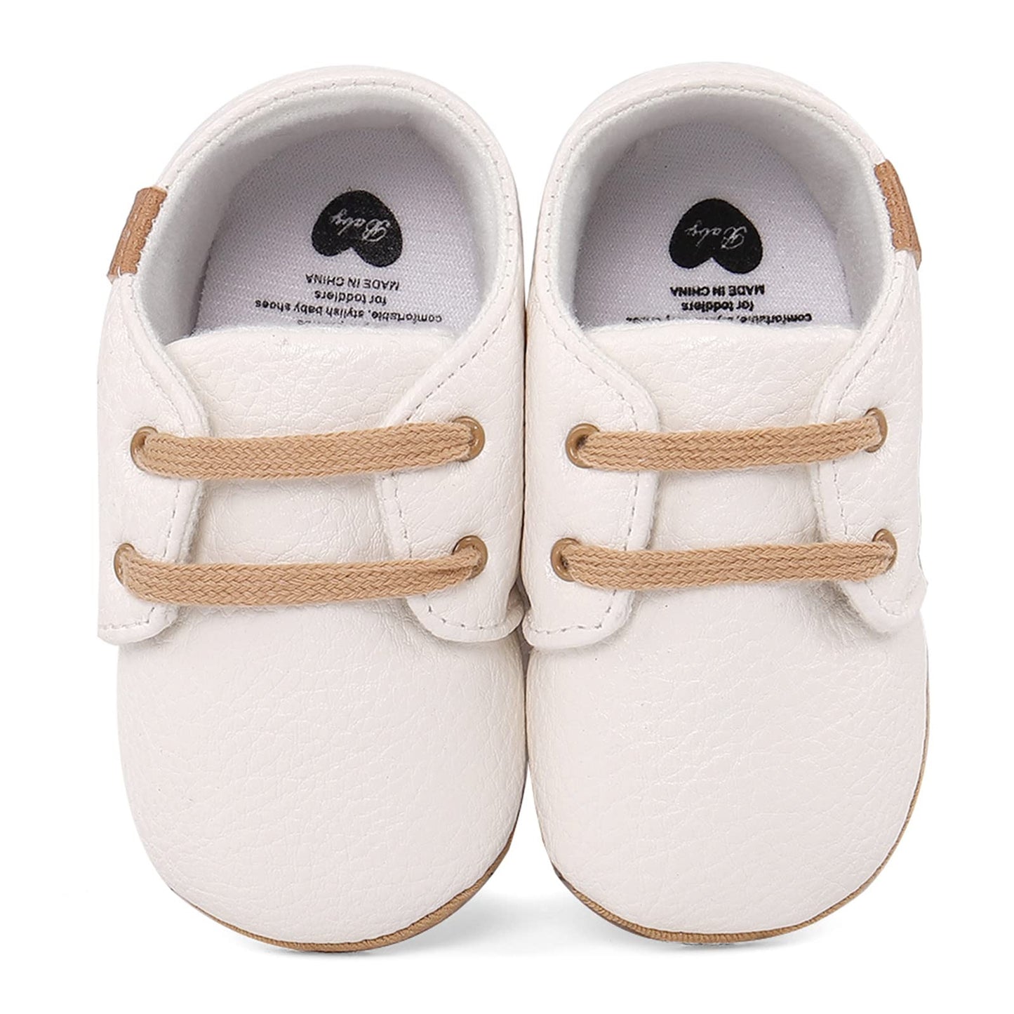 LACOFIA Baby Boy Girl First Walking Shoes Non-Slip Laces Crawling Shoes First Baby Shoes