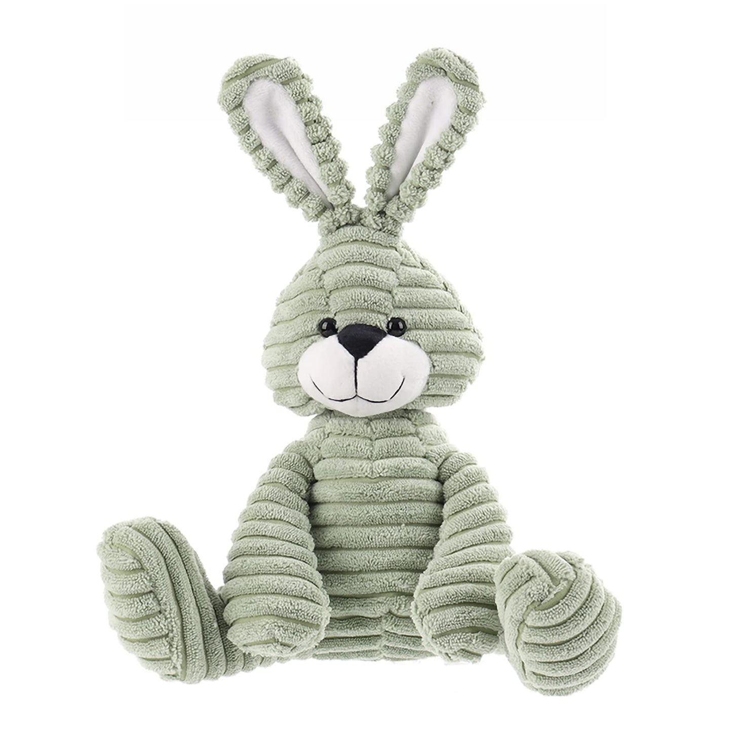 Apricot Lamb Cuddly Toy Green Rabbit 23 cm - Plush Toy Plush Toy for Children and Baby - Fluffy Stuffed Toy for Playing, Gift & Cuddling - Cosy Cuddly Toy - Cord Rabbit