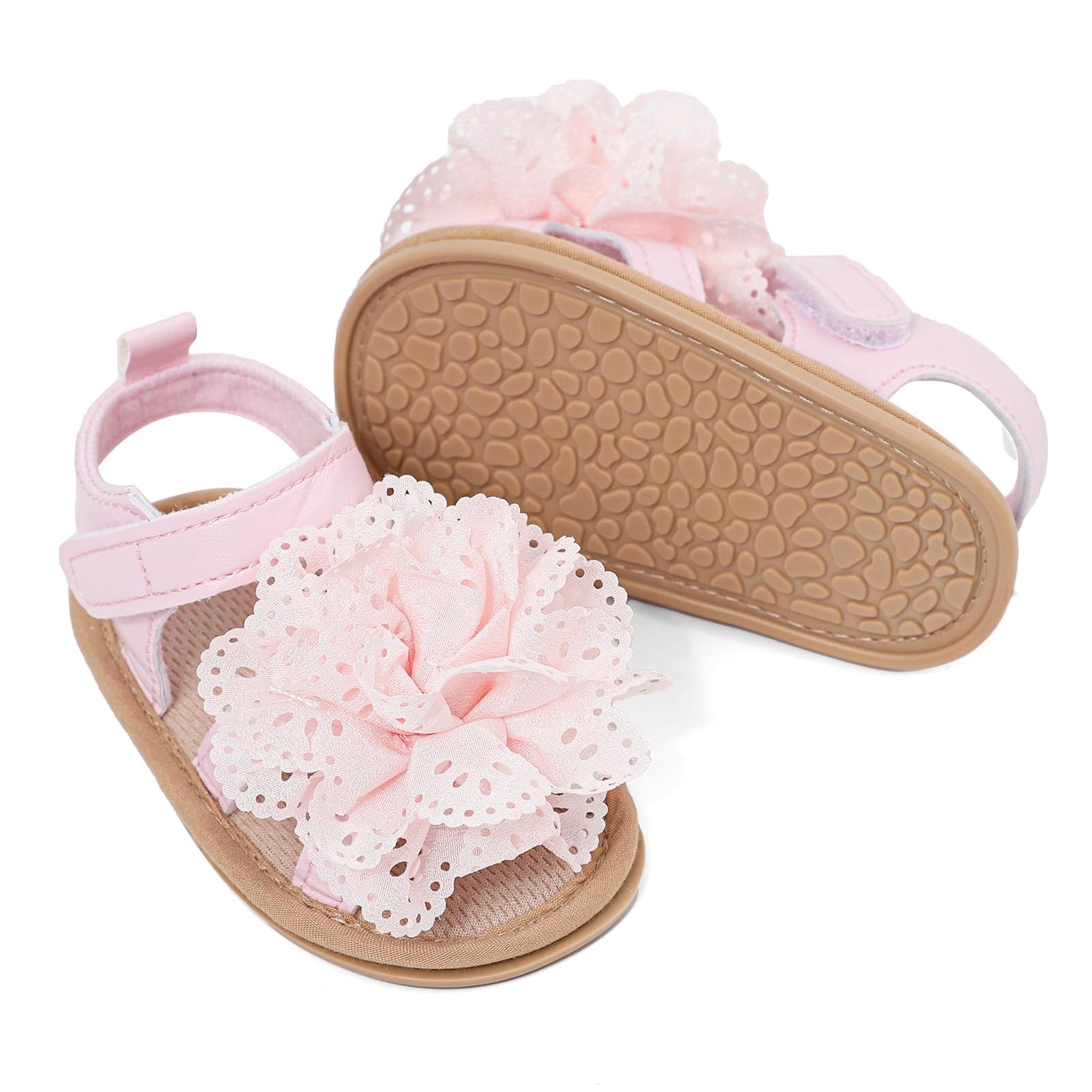 LACOFIA Babyschuhe für Mädchen – Sommerblumen Sandalen für Kleinkinder