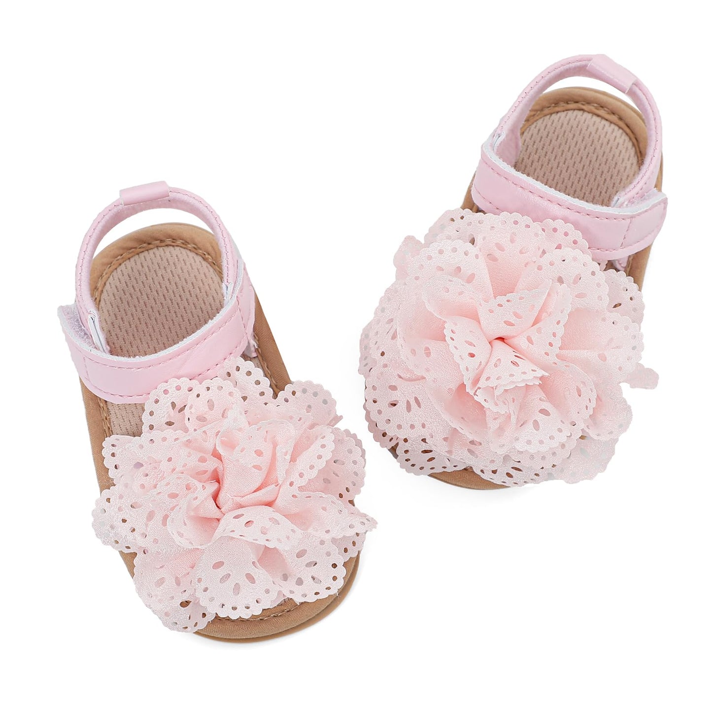 LACOFIA Babyschuhe für Mädchen – Sommerblumen Sandalen für Kleinkinder