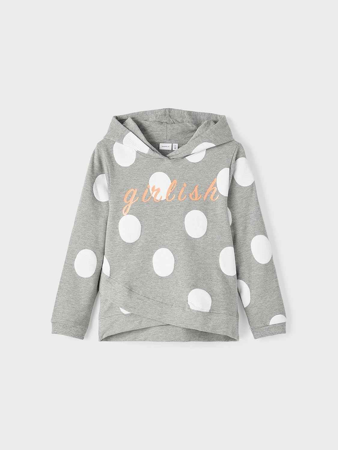 NAME IT Girls Nkfbibba LS Sweat Wh Bru Noos Hoodie