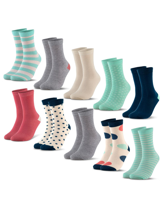 Occulto Jungen & Mädchen Bunte Socken 10er Pack (Modell: Estilo)