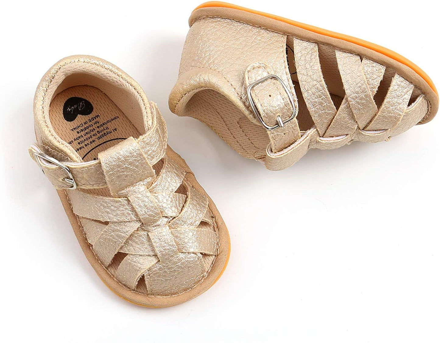RVROVIC Babyschuhe für Jungen und Mädchen – Premium Weiche Anti-Rutsch Gummisohle für Säuglinge – Sommer Outdoor Sandalen für Kleinkind Erste Walker