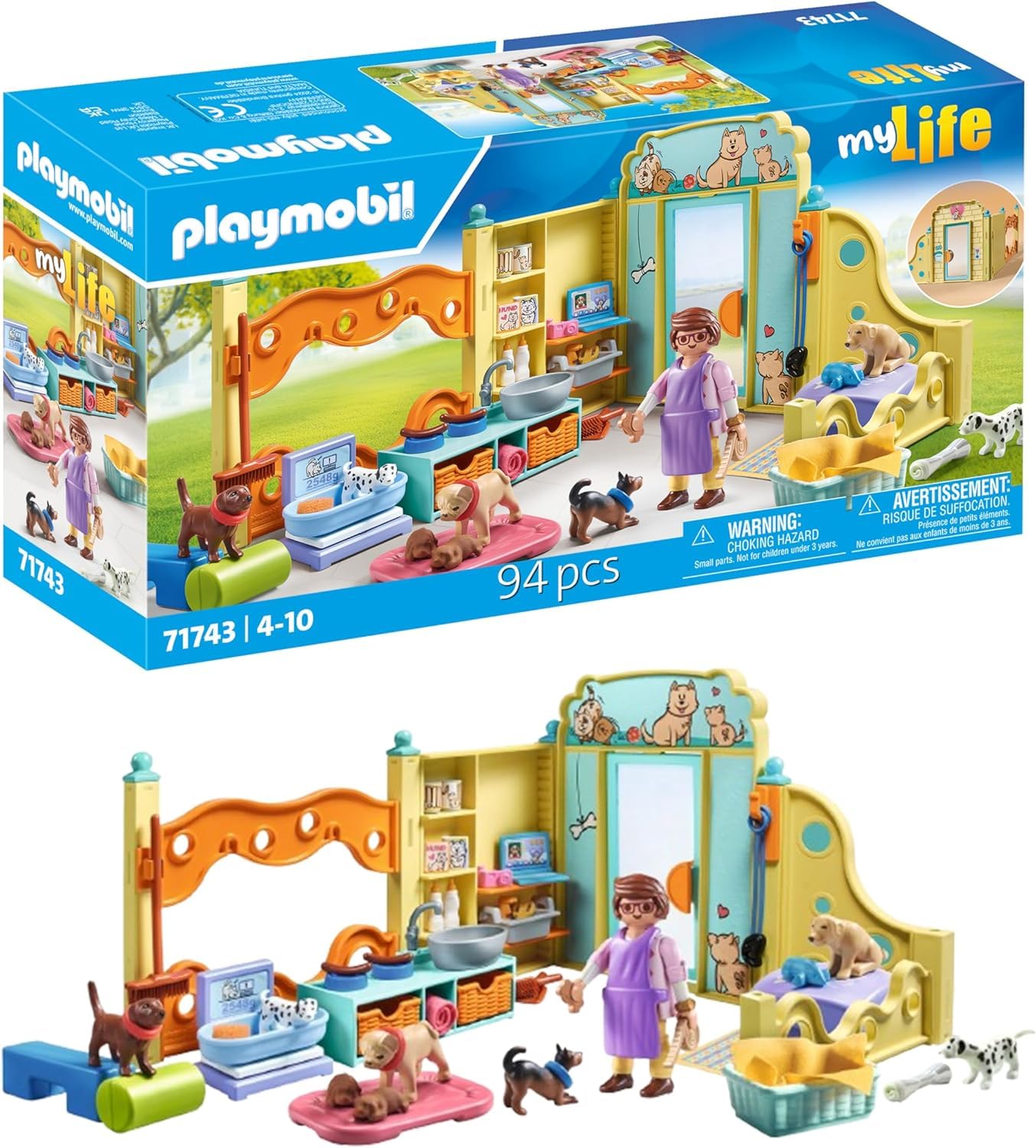 PLAYMOBIL Cat Café Cat Toy Child Animal Figure Set Toy for Children from 4 Years 71744