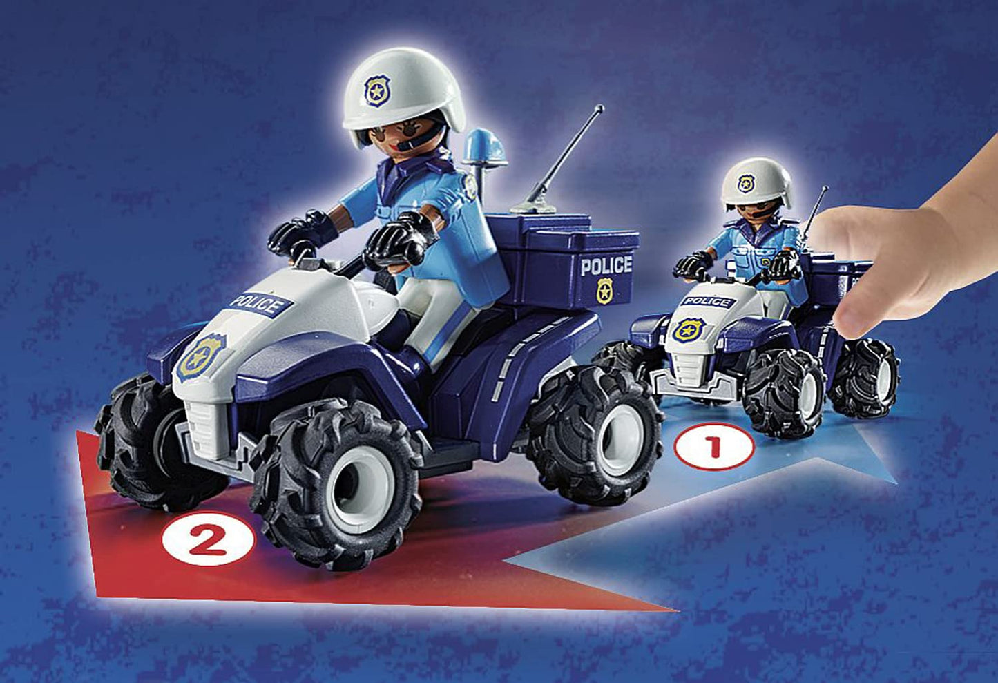 PLAYMOBIL | City Action | Polizei-Speed Quad mit Rückzugsmotor | Spielzeug für Kinder ab 4 Jahren | 71092