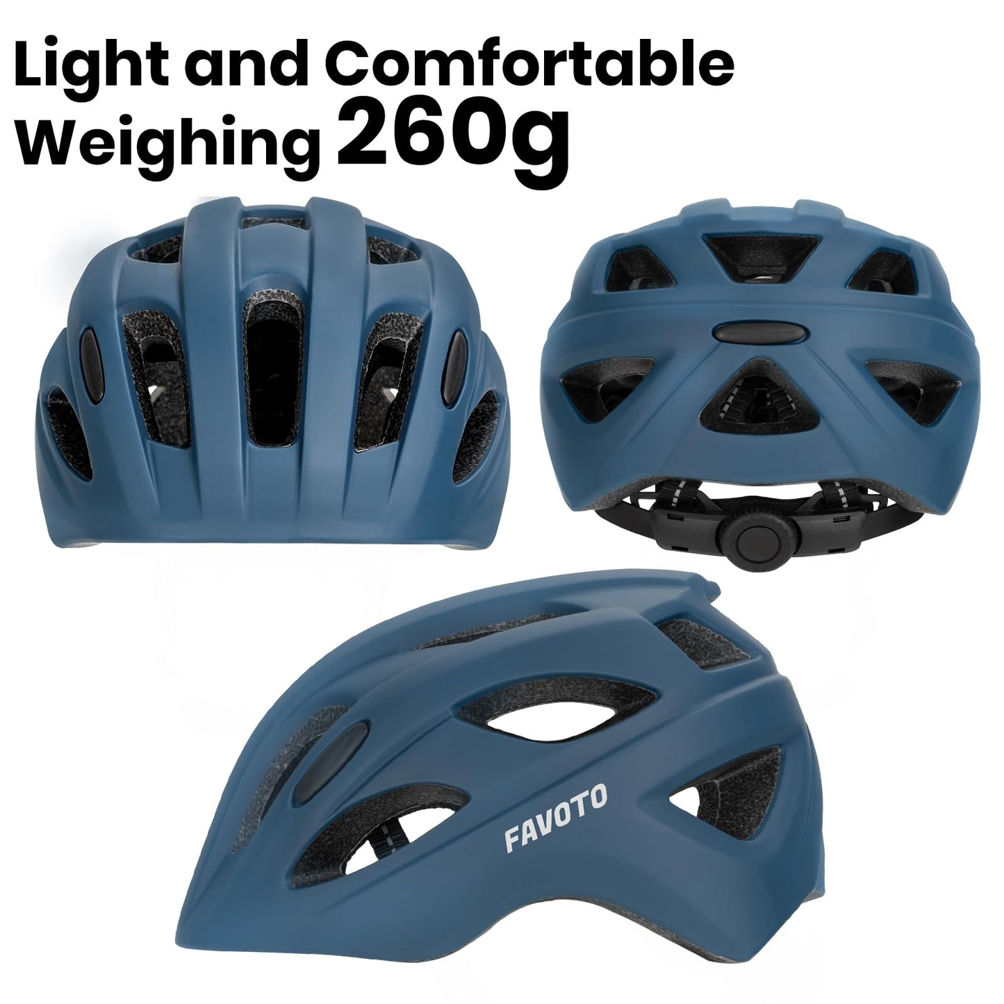 Favoto Children's Bicycle Helmet Lightweight Children's Helmet - Children's Cycling Helmet Breathable Adjustable Helmet for Boys and Girls