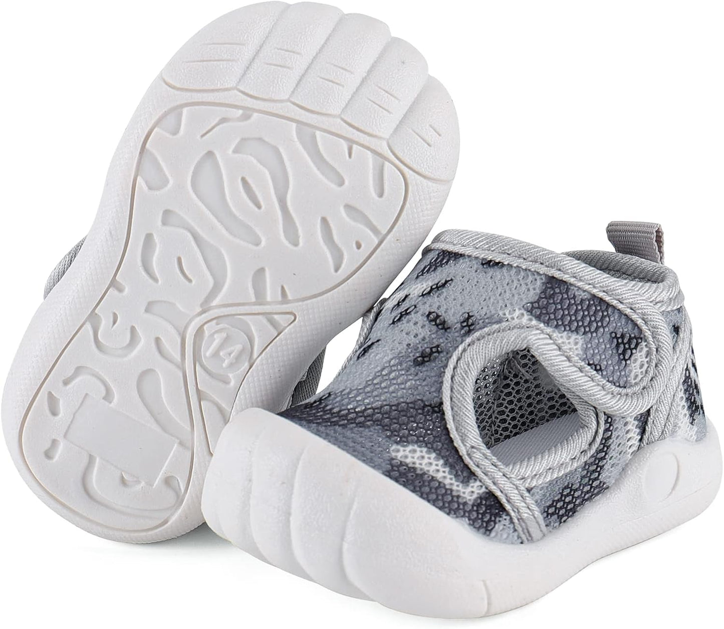 LACOFIA Baby Lauflernschuhe Unisex Erste Babyschuhe Kleinkind Mesh Sneaker rutschfeste Atmungsaktive Turnschuhe