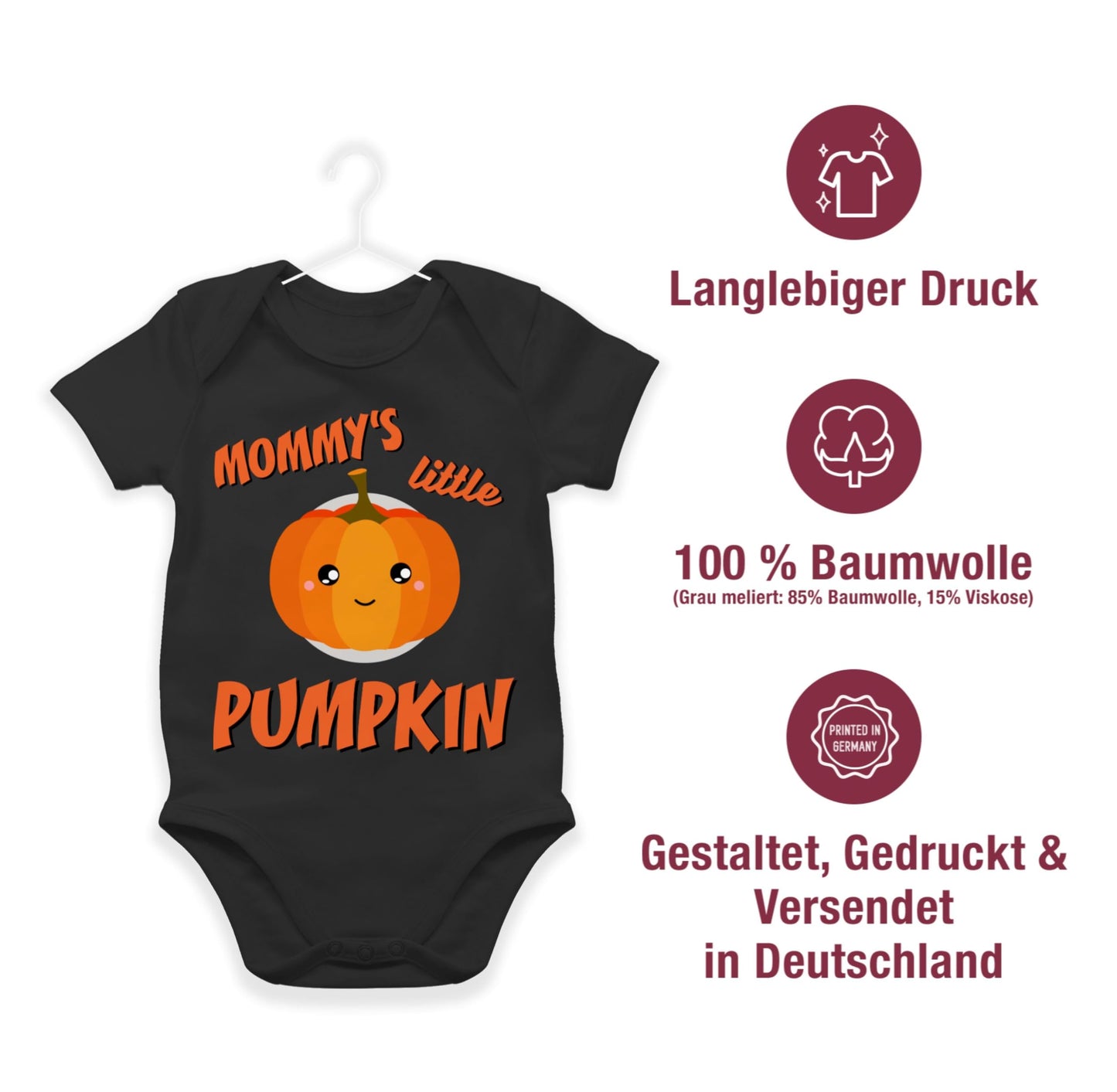 Shirtracer - Baby Body Junge Mädchen - - Babys - Mommys little Pumpkin Halloween