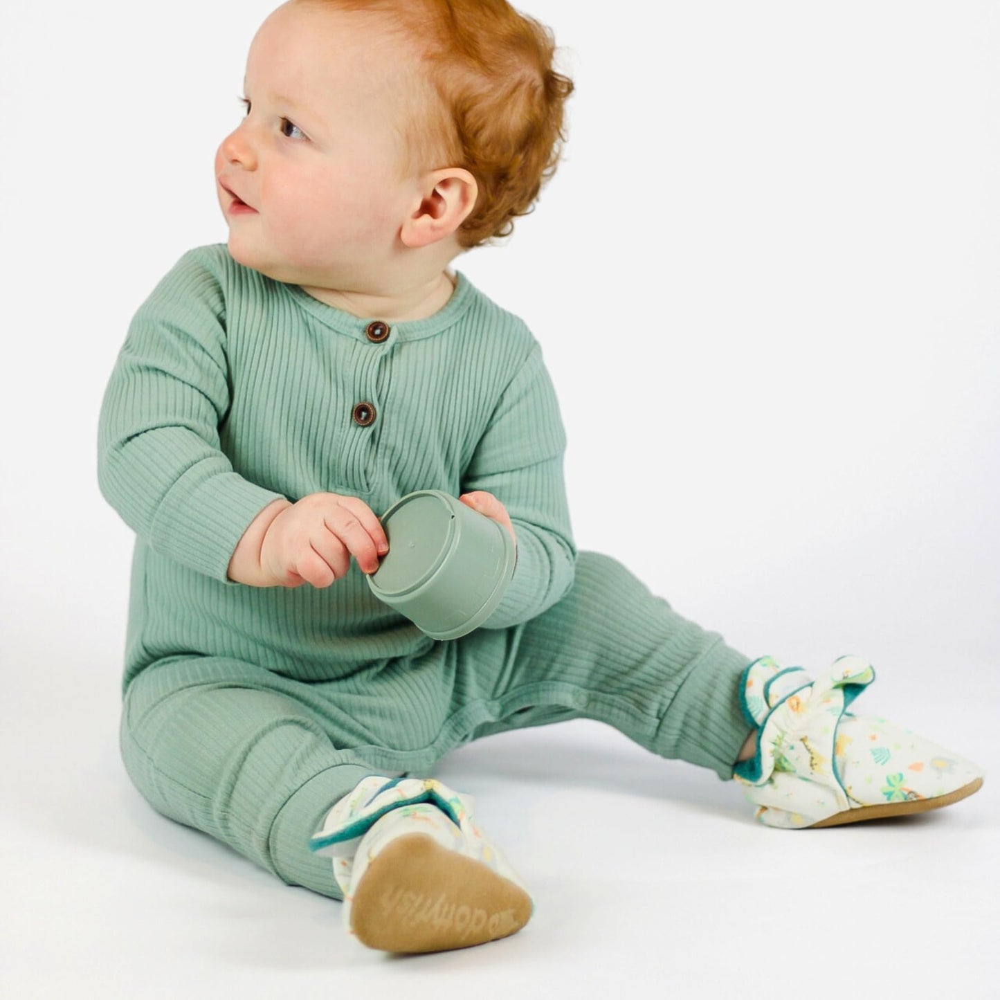Dotty Fish Baby Winter Boots - Warm Non-Slip Cotton Crawling Shoes with Suede Sole - 0-24 Months