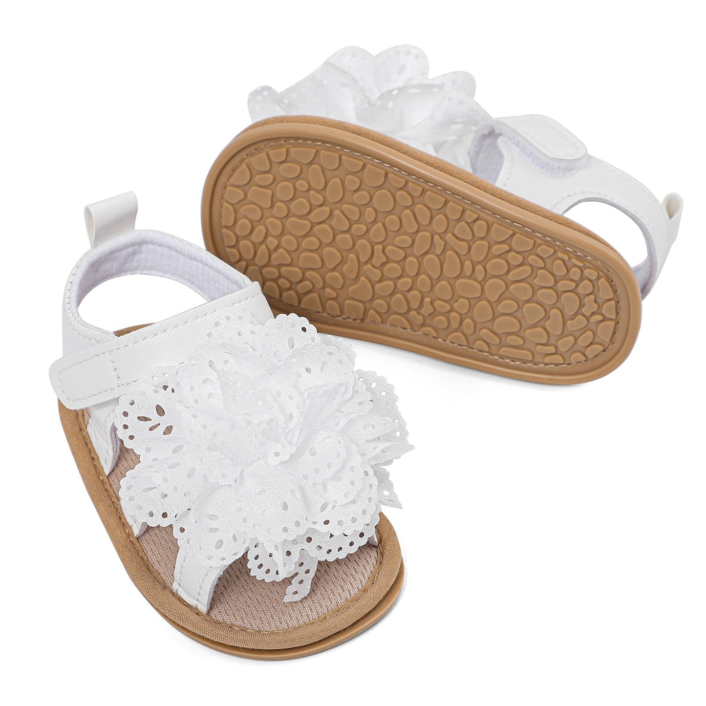 LACOFIA Babyschuhe für Mädchen – Sommerblumen Sandalen für Kleinkinder