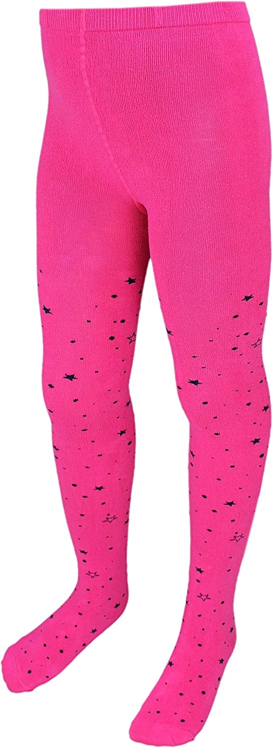 TupTam, Girls' Knitted Tights, Colourful Pattern, Pack of 6