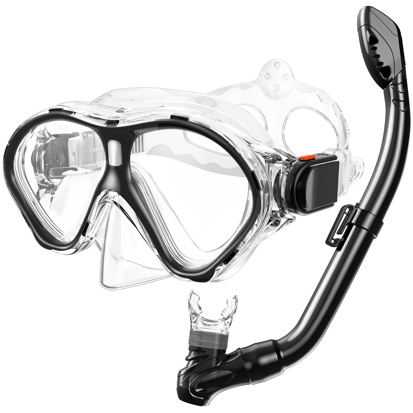 Gintenco Schnorchelset Kinder, Taucherbrille Kinder mit Schnorchel Anti-Fog Panorama-Weitsicht, Anti-Leck schnorchelmaske,Tauchmaske für Schwimmen Schnorcheln 4-16 Jahre