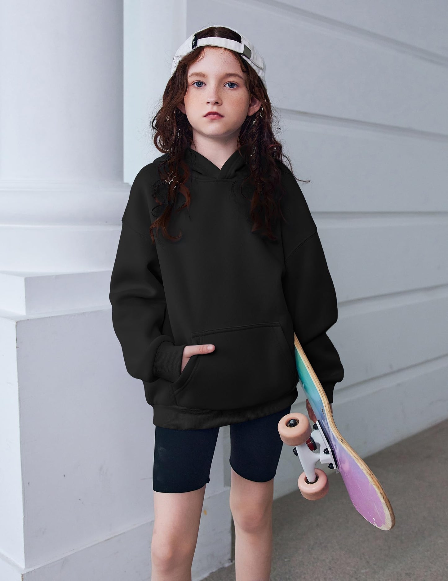 Arshiner Girls' Warm Fleece Children's Hoodie Winter Pullover with Pocket Sweatshirt for Girls 6-16 Years