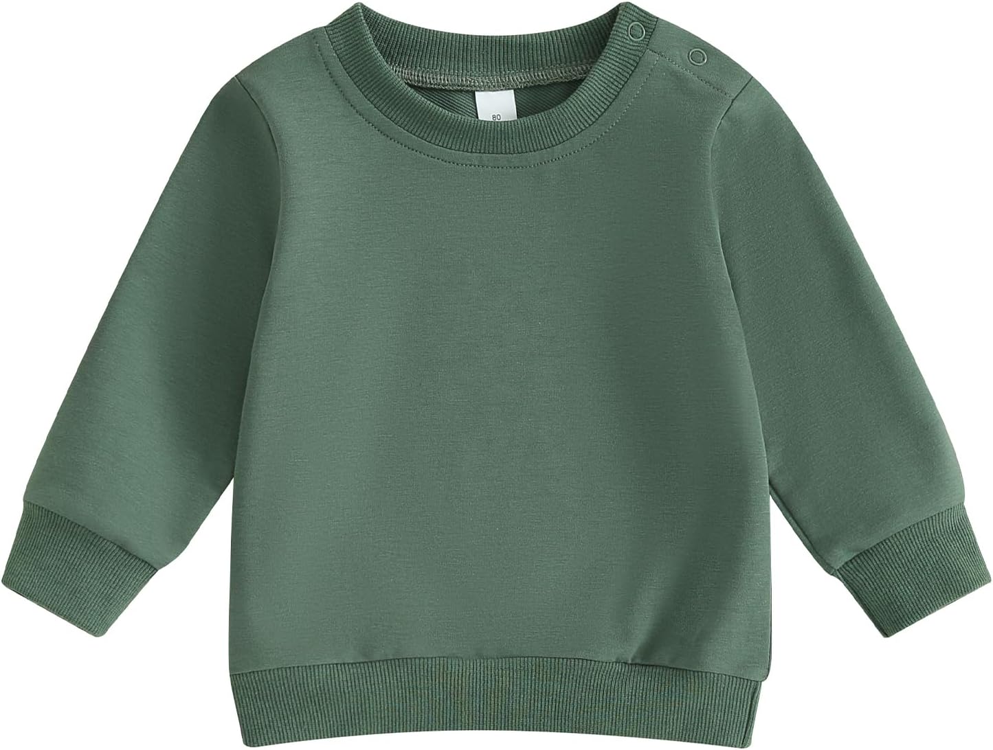 ESSECMBS Kleinkind Baby Jungen Daliy Sweatshirt Kleidung Langarm Rundhalsausschnitt Einfarbig Oberteile Kleiner Junge Frühling Herbst Baumwolle Hemd Kleidung