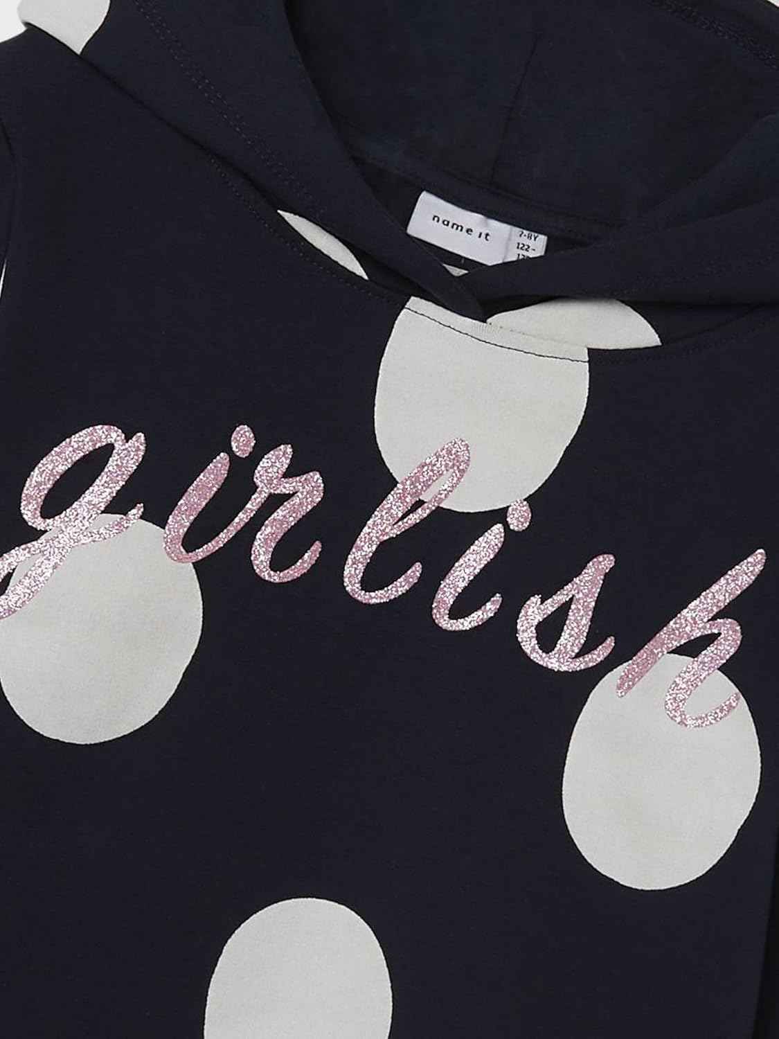 NAME IT Girls Nkfbibba LS Sweat Wh Bru Noos Hoodie