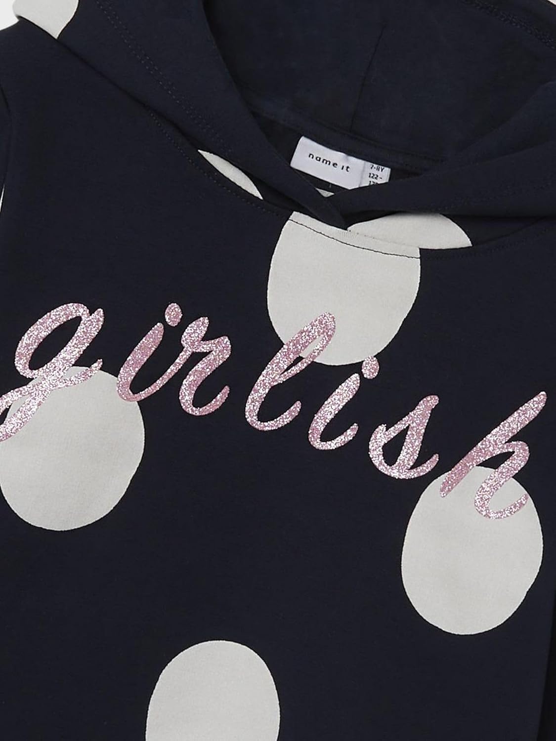 NAME IT Girls Nkfbibba LS Sweat Wh Bru Noos Hoodie