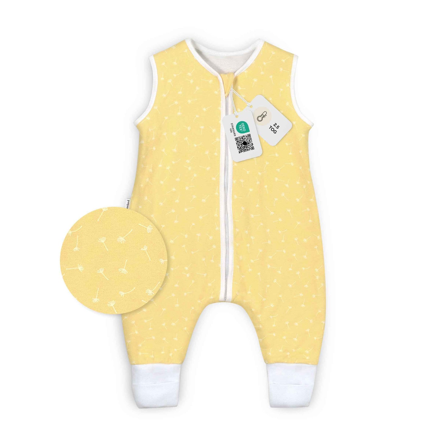 Ehrenkind® Baby Sleeping Bag with Feet, 2.5 Tog, Organic Cotton, All-Year Sleeping Bag, Oeko-Tex Seal, Children’s Winter and Summer Sleeping Bag