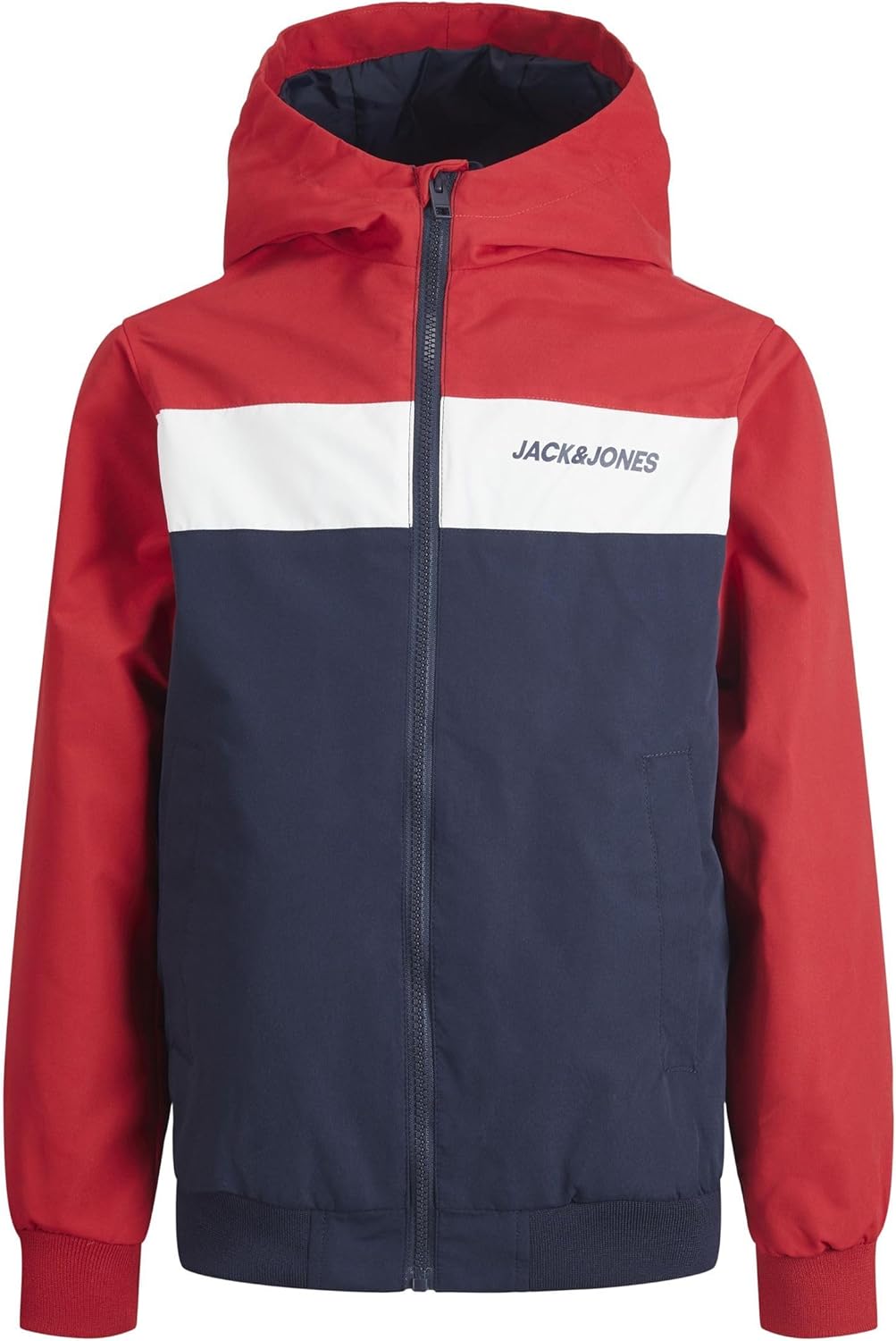 JACK & JONES Jjerush Blocking Hood Bomber Sn Jr Boys Jacket