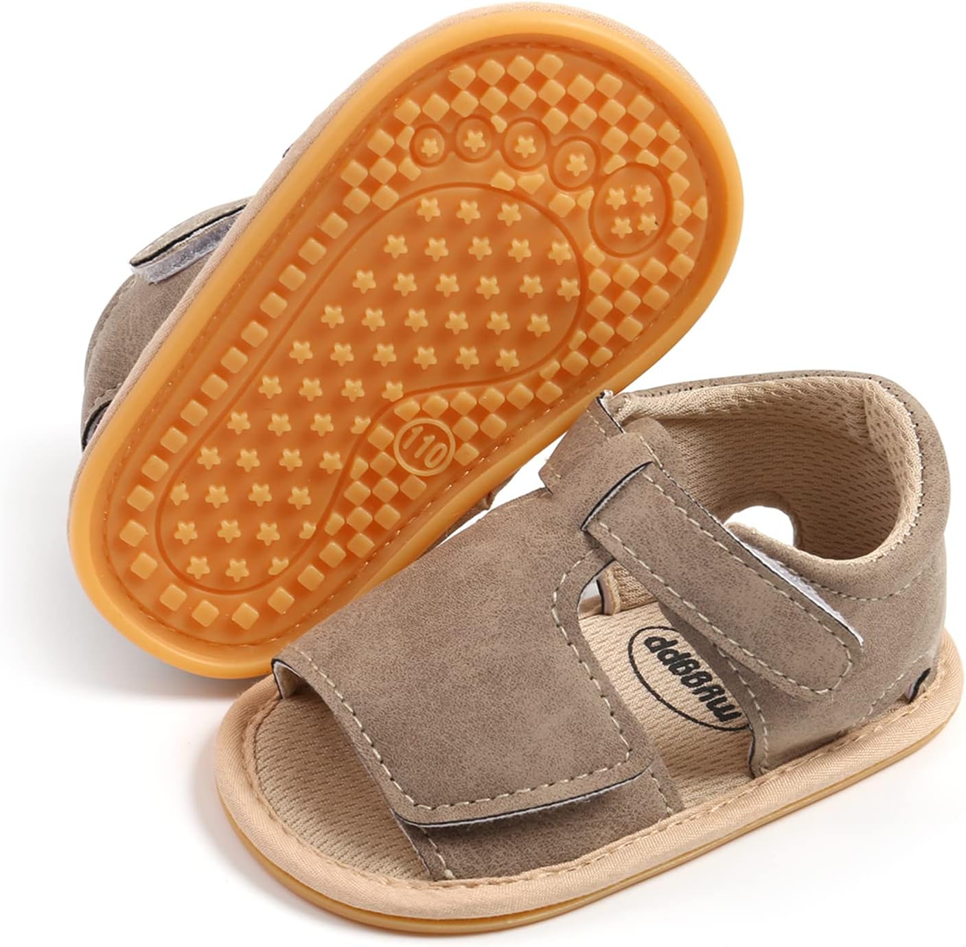 RVROVIC Babyschuhe für Jungen und Mädchen – Premium Weiche Anti-Rutsch Gummisohle für Säuglinge – Sommer Outdoor Sandalen für Kleinkind Erste Walker