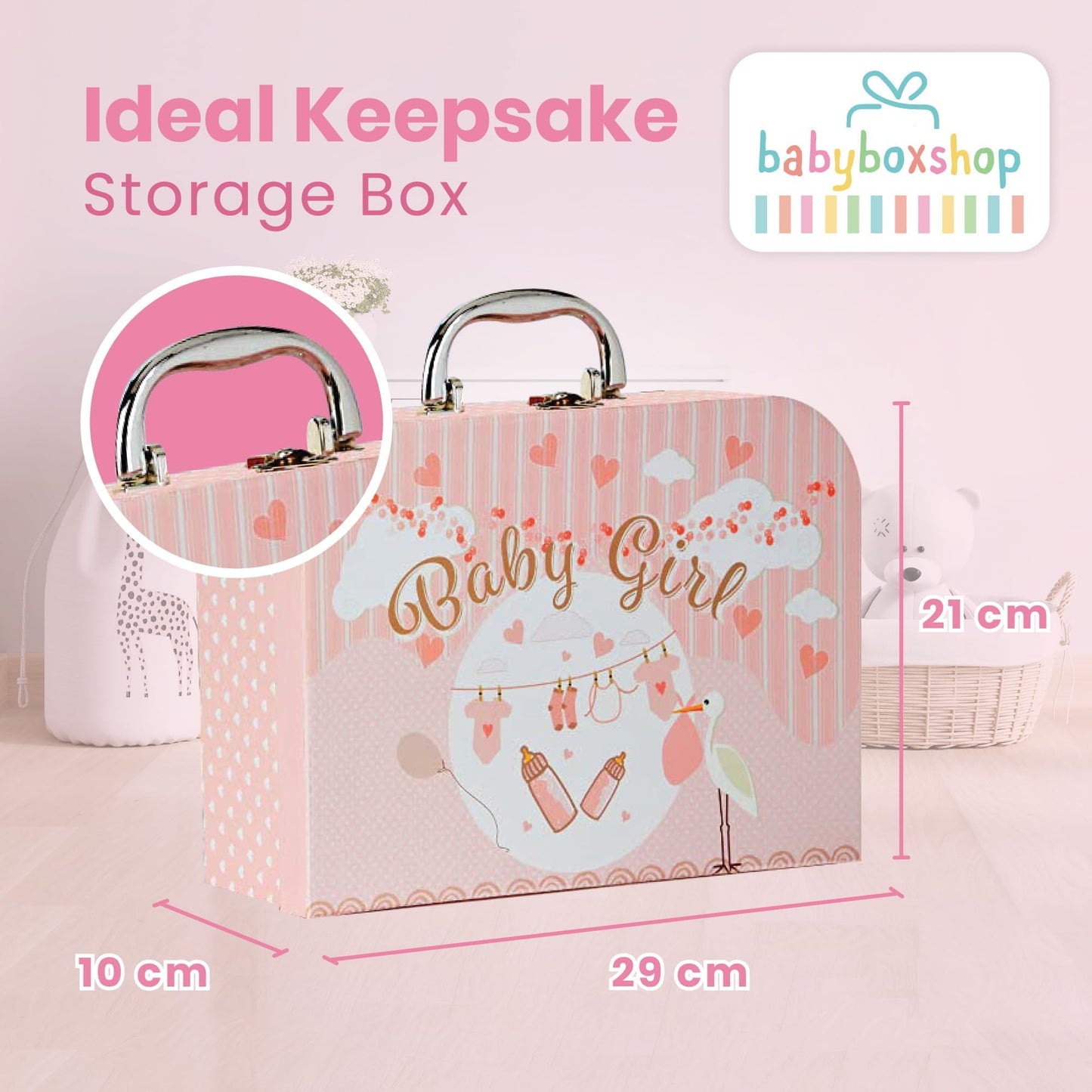 Baby Box Shop Babyparty Geschenk - 12 Baby-Essentials, Baby Geschenkset, Baby Geschenkkorb, Geschenke für eine Babyparty, Neugeborene Geschenkset, Neugeborenen Geschenk, Baby Geschenk Set - Creme