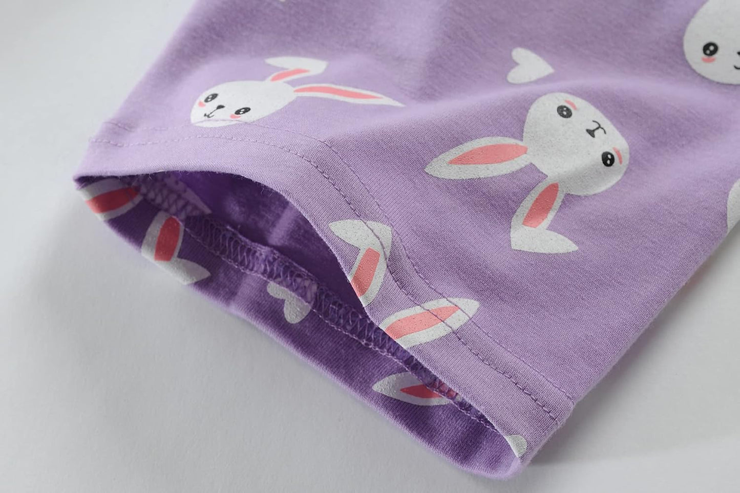 EULLA Mädchen Schlafanzug Kinder Kurz Einhorn Dino Katze Prinzessin Hase Pyjama Set Sommer Kleidung Zweiteiliger Nachtwäsche Baumwolle 92 98 104 110 116 122