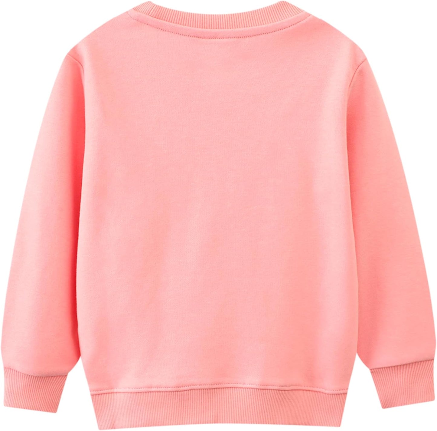 JinBei Sweatshirt für Mädchen Kinder Pullover Baumwolle Top Casual Jumper Kleinkind Langarmshirt Warme Kleidung, Alter 2-7 Jahre alt, Gr.92-122
