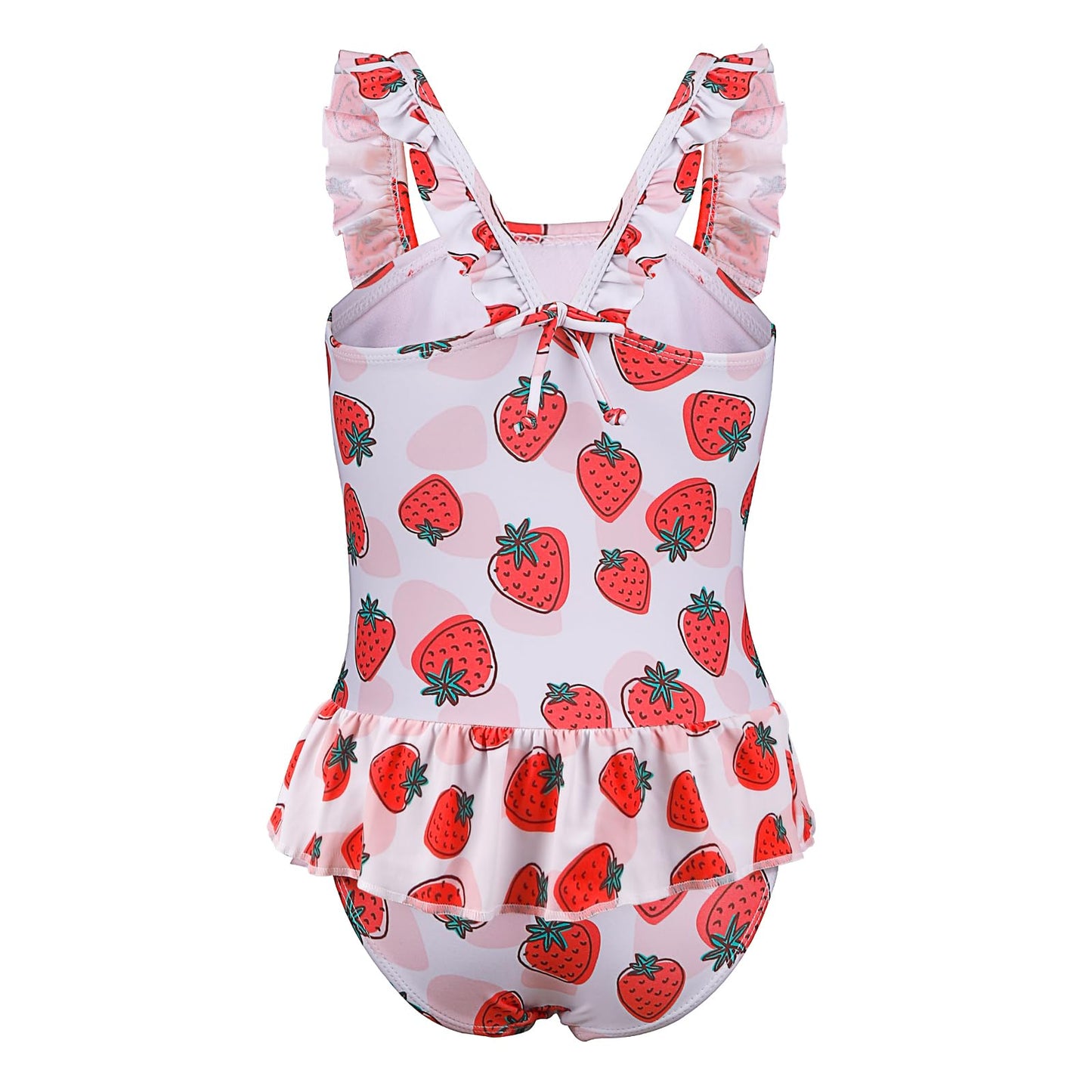 TIZAX Badeanzug für Mädchen Einteiliger Schwimmanzug Kleinkind Niedliche Rüschen Bademode Schnell trocknende Sommerferien Bikini für Kinder 2~7 Jahre