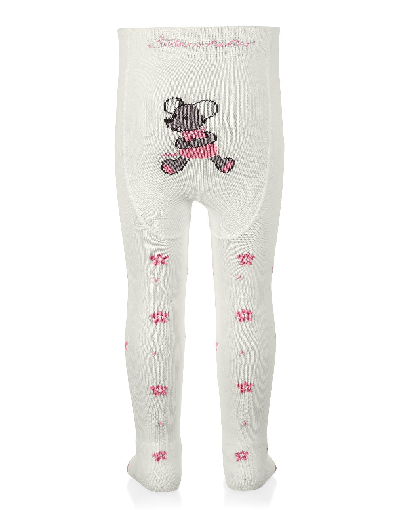 Sterntaler Crawling Tights Mouse - ABS Tights for Girls - Children's Tights with Non-Slip Nubs on Knee, Instep and Sole - Crawling Tights for Crawling Adventures