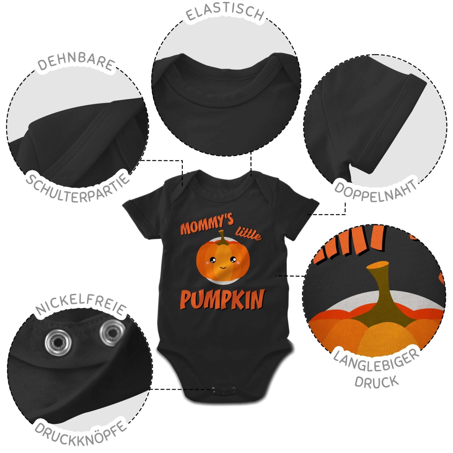 Shirtracer - Baby Body Junge Mädchen - - Babys - Mommys little Pumpkin Halloween