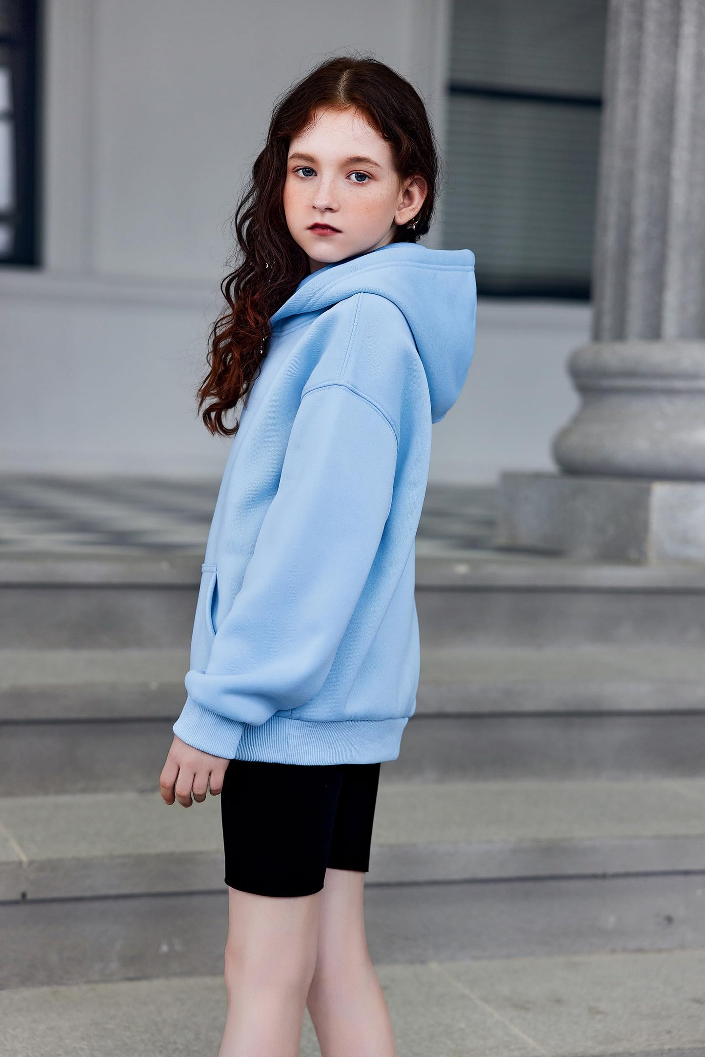 Arshiner Girls' Warm Fleece Children's Hoodie Winter Pullover with Pocket Sweatshirt for Girls 6-16 Years
