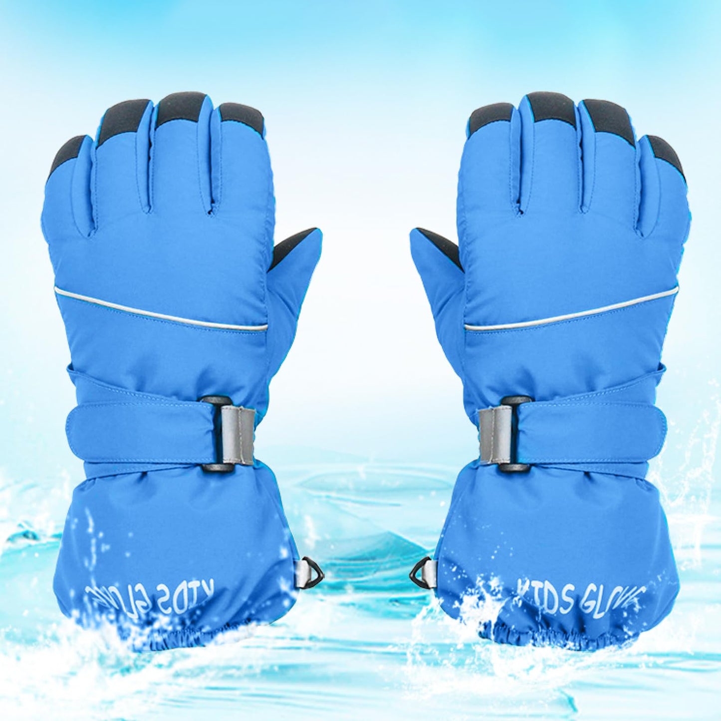TRIWONDER Children's Ski Gloves, Thermal Fleece Gloves, Warm Winter Gloves for Boys and Girls