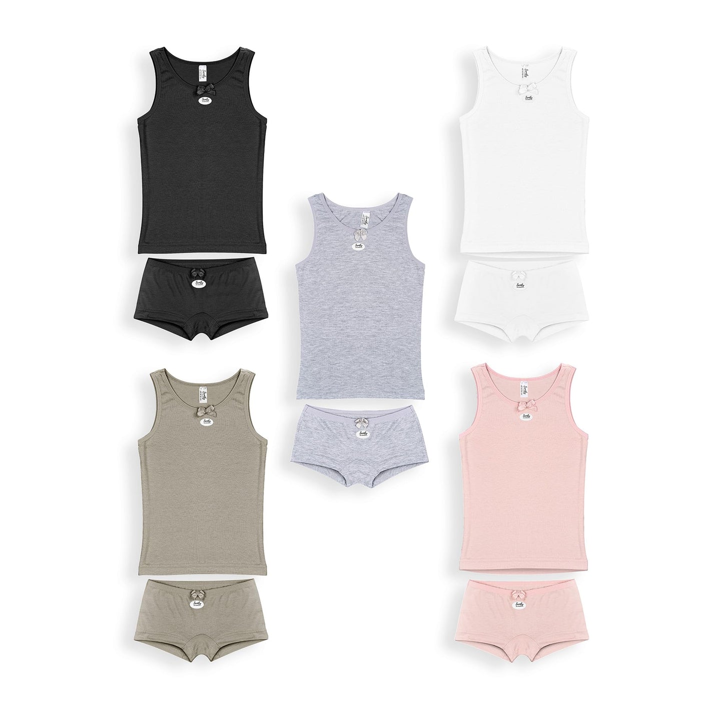 SAMILY girls' underpants undershirt set 10-pack underwear cotton