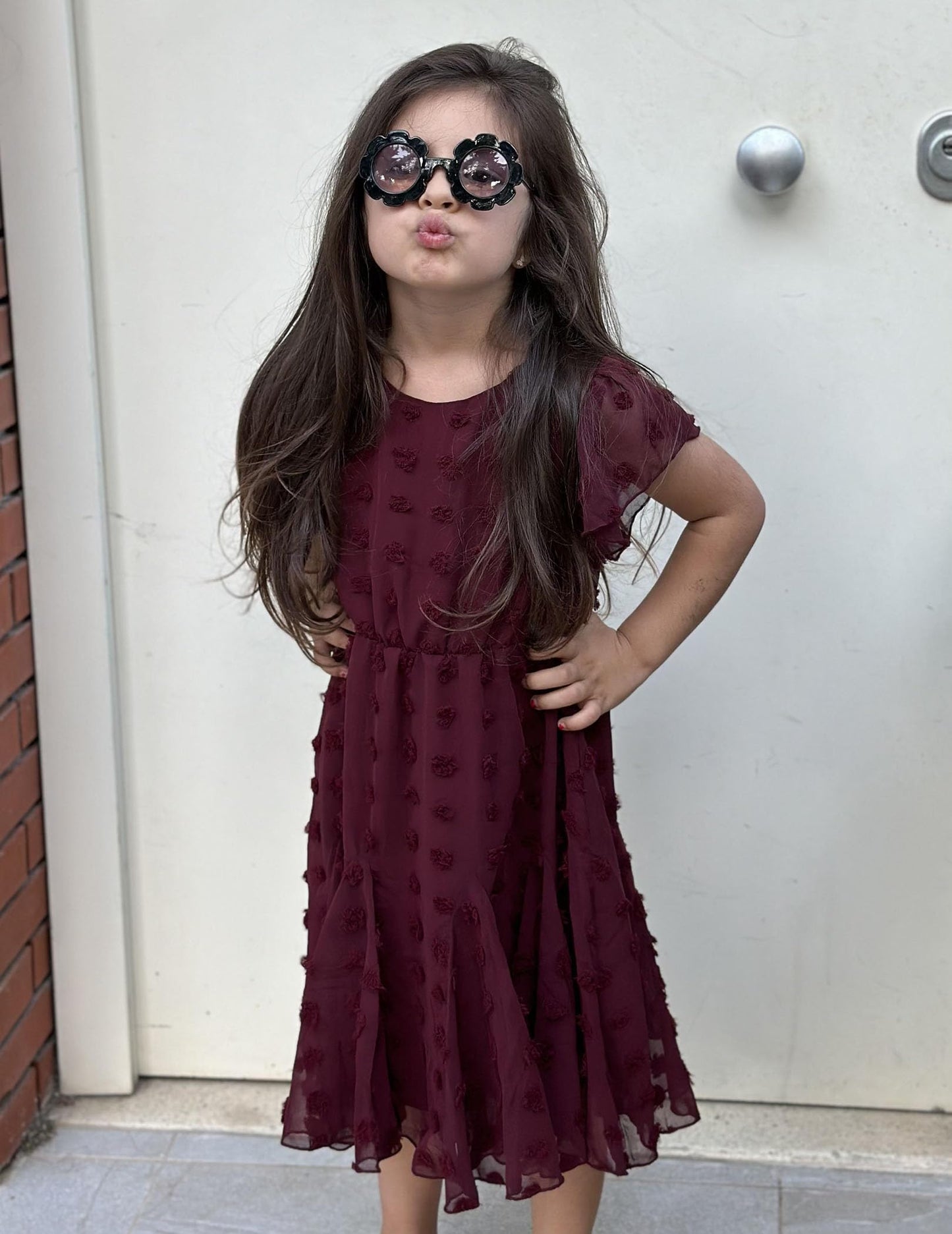 Flypigs Kleid Mädchen Festlich Hochzeit Party Kurzarm Sommer Freizeitkleid Prinzessin Chiffon Kleider Kinder Teenager Kleidung 3-12 Jahre
