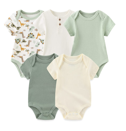 TONE Bodys Kurzarm für Neugeborene Baby Jungen und Mädchen 0-3m/3-6m/6-9m/9-12m Baumwolle