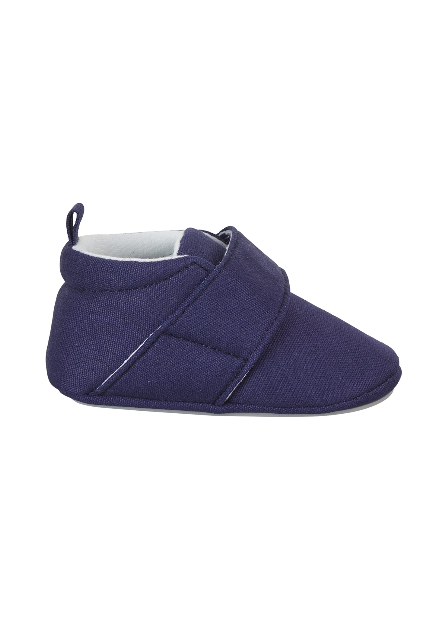 Sterntaler Krabbelschuhe uni - Baby Schuhe aus Canvas mit Klettverschluss - Baby und Kleinkind Hausschuh - aufgenähte Sternen Sohle rutschfest - Unisex Sneaker mit Jersey Futter - steingrün