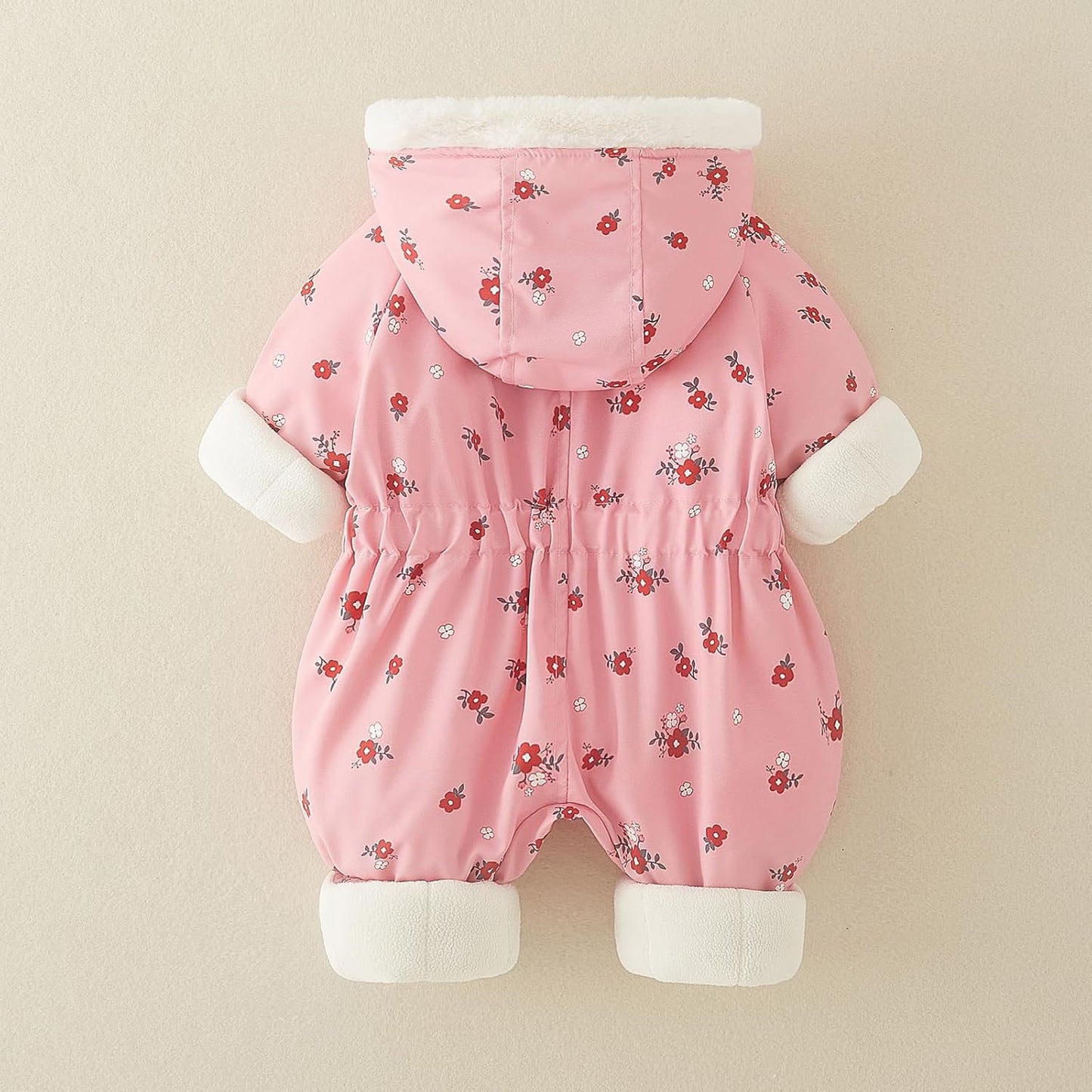 JiAmy Baby Winter Jumpsuit, Baby Boys Girls Winter Romper Newborn Warm Jumpsuit Toddler Windproof and Thick Jumpsuit for 0-24 Months