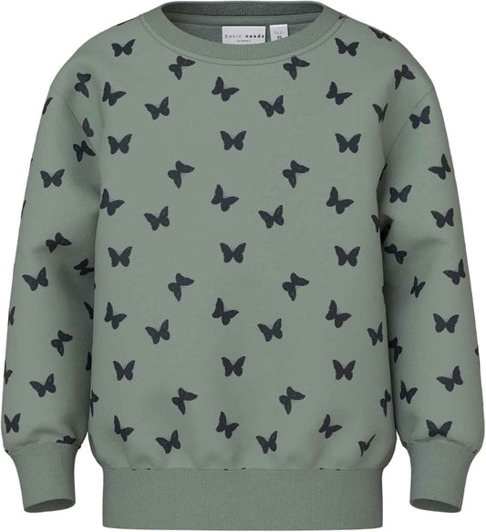 NAME IT Mädchen Nmfdavina Ls Sweat Fleece Bru Noos Sweatshirt