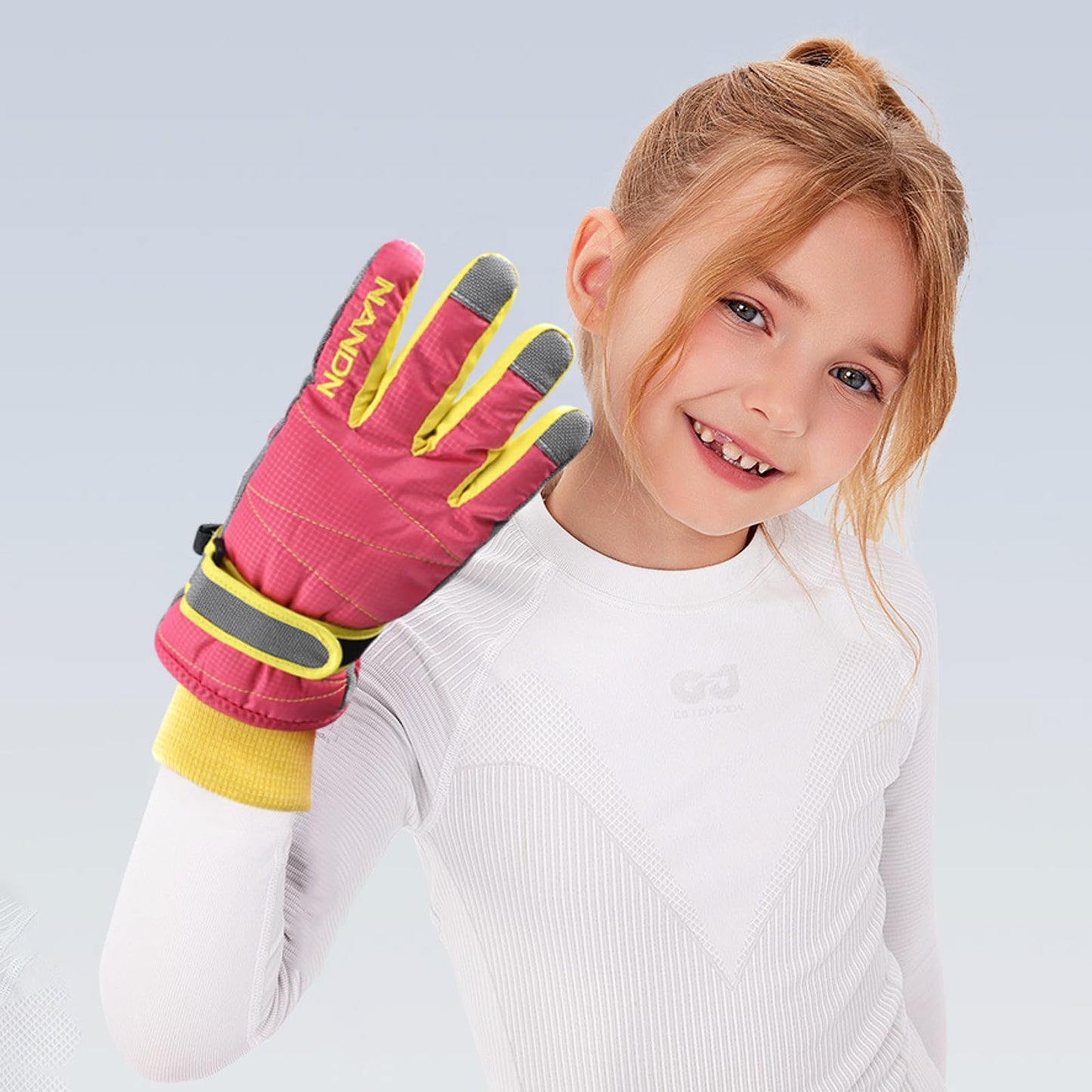 TRIWONDER Children's Ski Gloves, Thermal Fleece Gloves, Warm Winter Gloves for Boys and Girls
