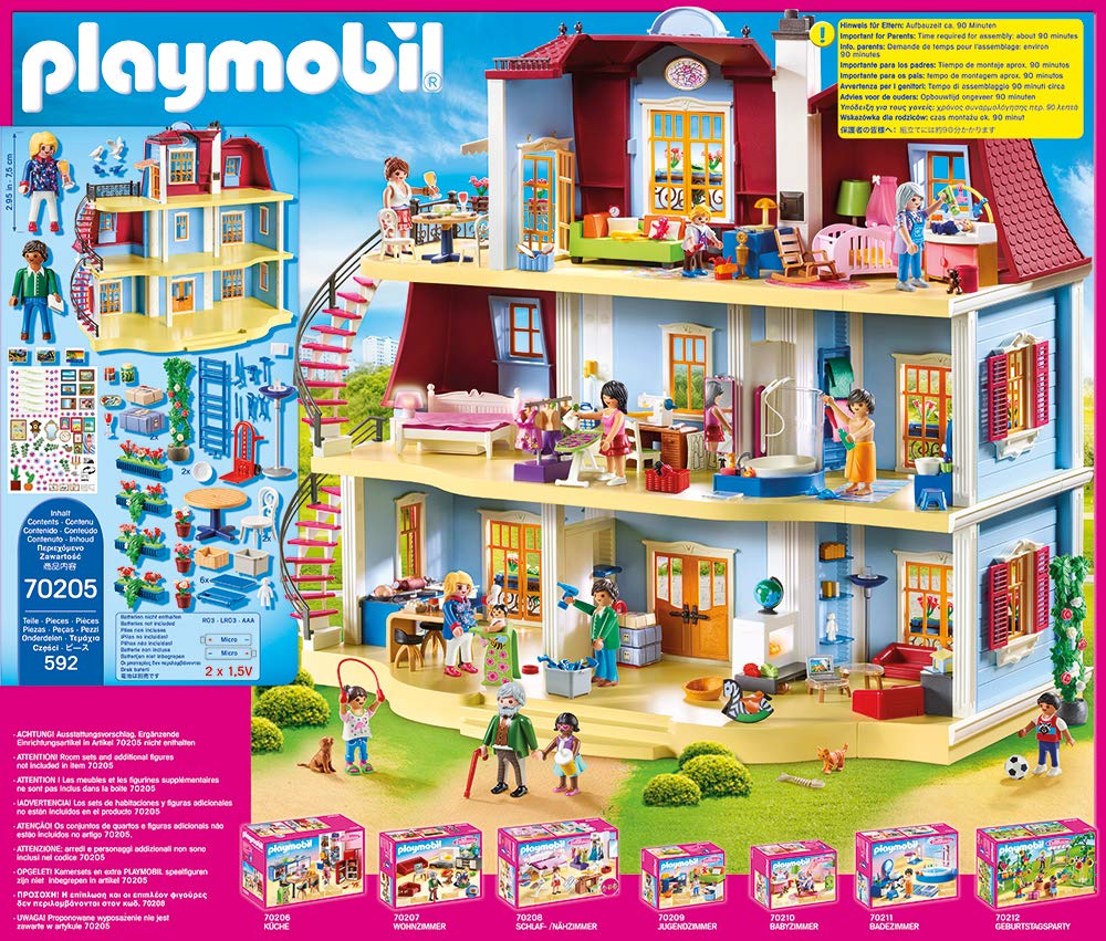 PLAYMOBIL | Dollhouse |Spielzeug für Kinder ab 4 Jahren | Mitnehm-Puppenhaus mit Griff | 70985