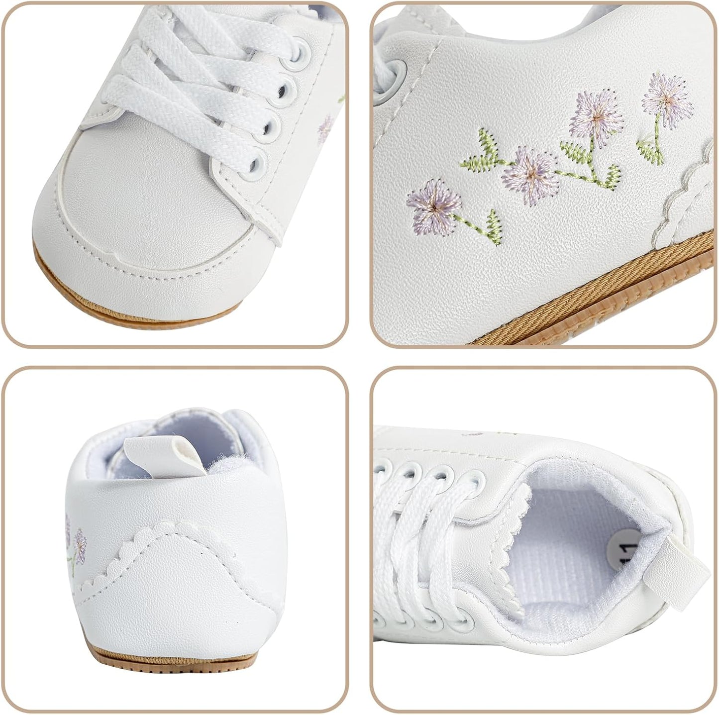 Cheerful Mario Baby Mädchen Schuhe Baby Ballerina Schuhe Lauflernschuhe Taufe Schuhe mit Bowknot PU Leder Babyschuhe
