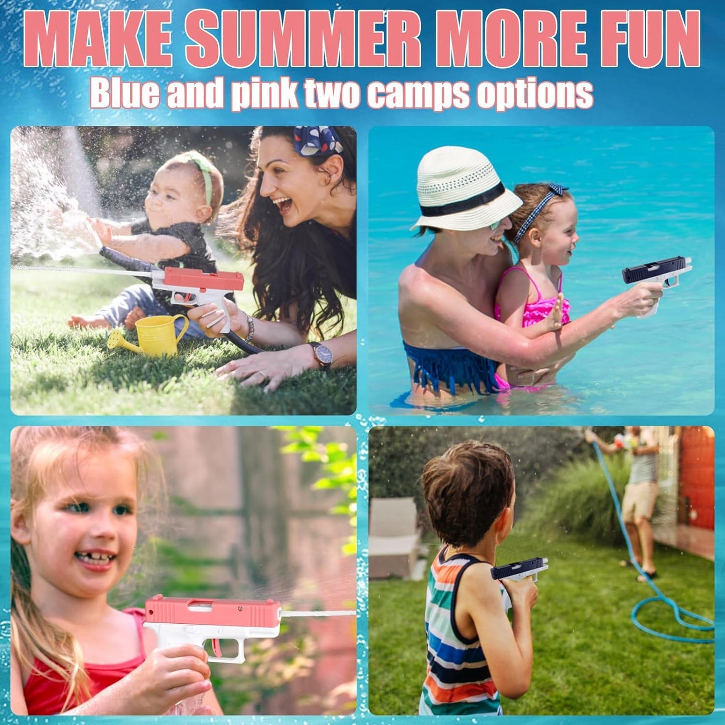 DERAYEE 12 Stück wasserpistole klein,Wasserspritzpistolen,Spritzpistole,Mini Wasserpistolen,Sommer Spielzeug Garten Pool Party Mitgebsel für Kinder