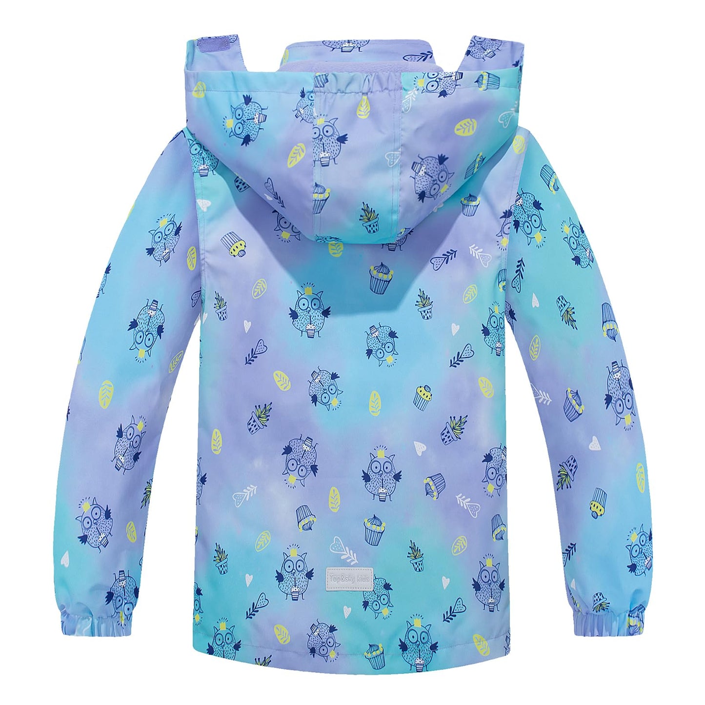SXSHUN Children's Girls' Softshell Jacket with Fleece Lining Transition Jacket Print Hiking Jacket Outdoor Jacket Warm Windproof Breathable Spring Autumn